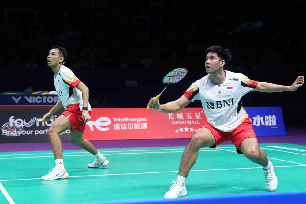 Fajar Alfian dipasangkan dengan Daniel Marthin di Thomas Cup 2024 (dok. PP PBSI)