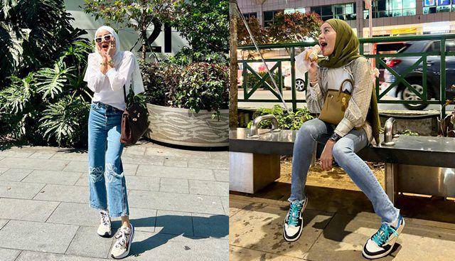 7 Styling Celana Jeans ala Olla Ramlan, Kece Abis!