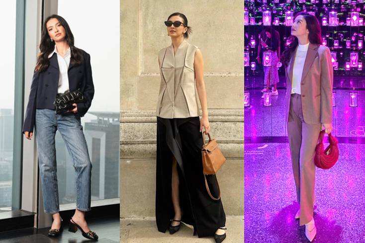 gaya smart casual Raline Shah (instagram.com/ralineshah)
