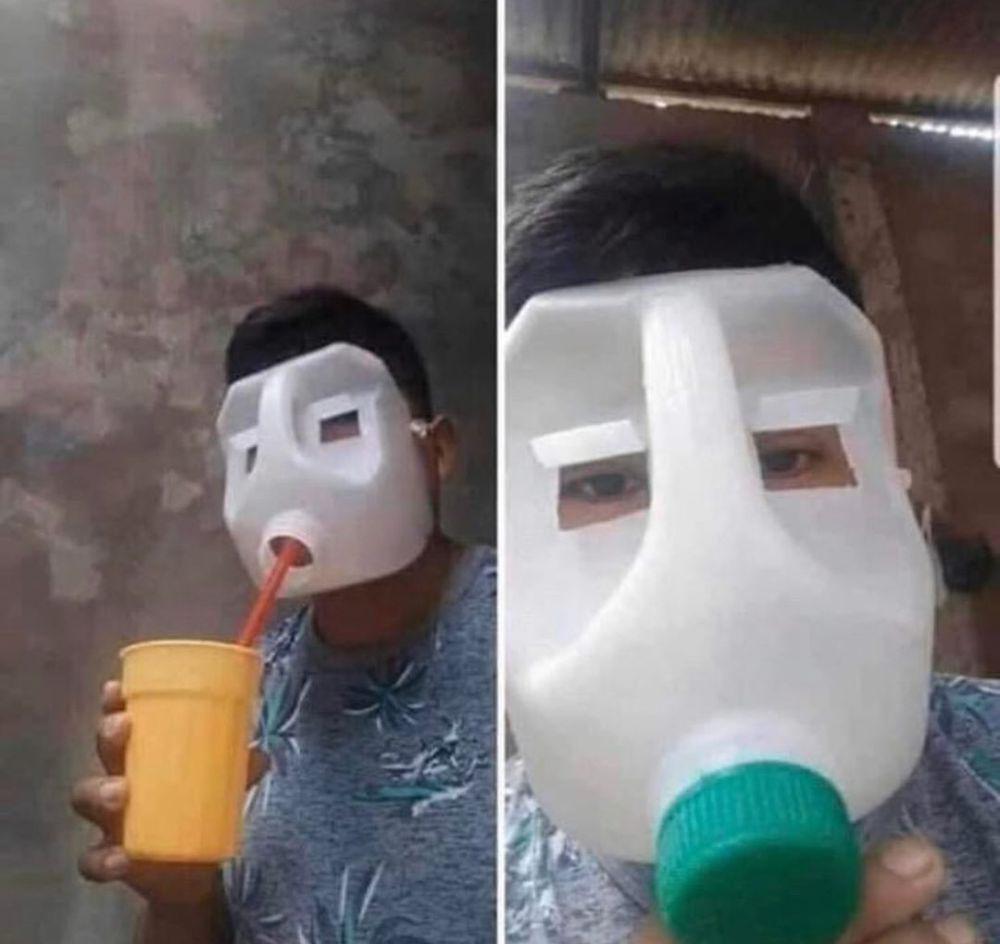 7 Desain Topeng Nyeleneh, Dibuat dari Boneka Beruang dan Jeriken?