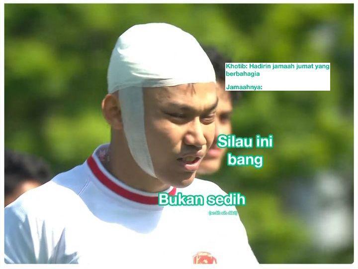 7 Meme Kocak Witan Pakai Perban di Kepala saat Tanding Lawan Guinea