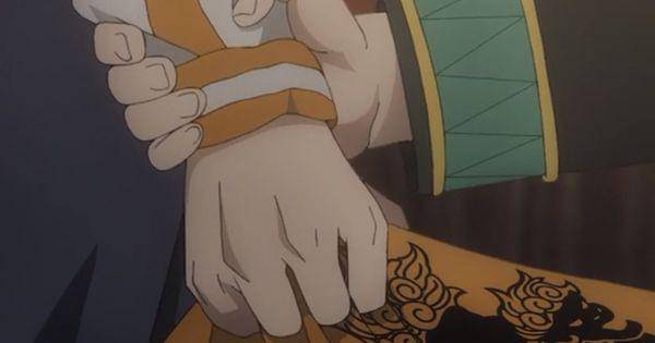 Hiragi mencegah Togame merenggut jaket Sako ( Dok. CloverWorks / Wind Breaker )