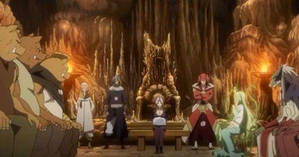 Rimuru memimpin rapat pasca insiden Orc Disaster ( Dok. 8bit / Tensei shitara Slime Datta Ken )