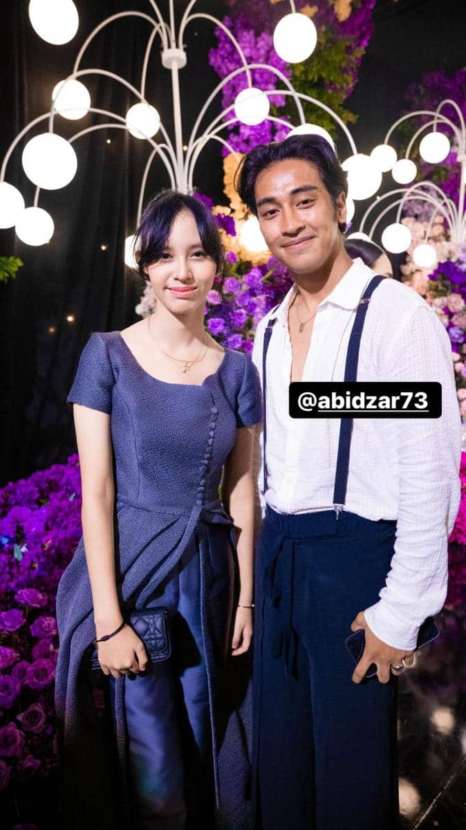 Gaya Tamu Pria di Resepsi Pernikahan Rizky Febian dan Mahalini (Instagram.com/dinda.ghaniaa)