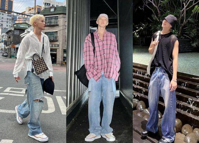 Baggy jeans ala Hoshi SEVENTEEN (instagram.com/ho5hi_kwon)