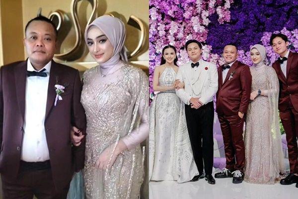 7 Potret Santyka Fauziah, Pacar Sule di Acara Pernikahan Rizky Febian