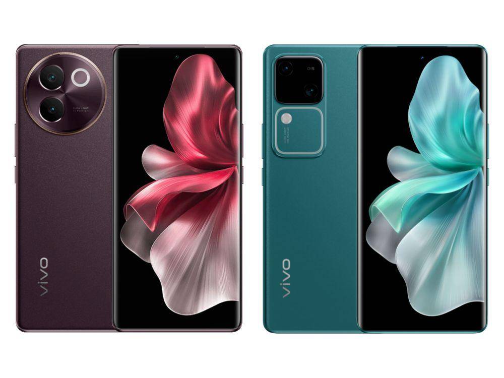 vivo V30e Giri Merah (vivo.com) | vivo V30 Hijau Khatulistiwa (vivo.com)