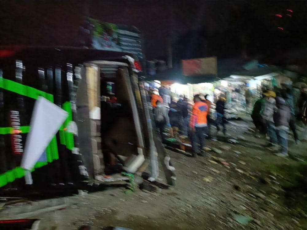 Penumpang Teriak Histeris Sebelum Bus Terguling di Ciater