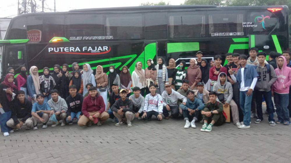 Beredar Foto Rombongan SMK Asal Depok Sebelum Kecelakaan di Subang
