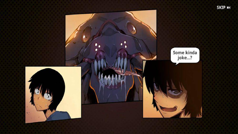 Cerita disampaikan bergaya komik dengan pengisi suara. (dok. Netmarble/Solo Leveling:ARISE)