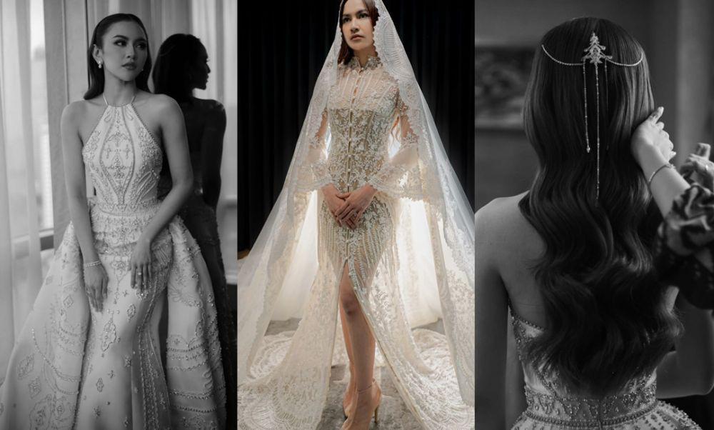 7 Pernak-pernik Resepsi Rizky Febian-Mahalini, Ada Bridal Robe Mewah!