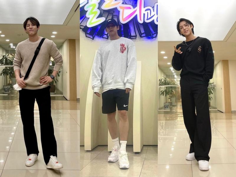 9 Ide OOTD Sweater dan Sweatshirt ala Huta BTOB, Comfy nan Modis!