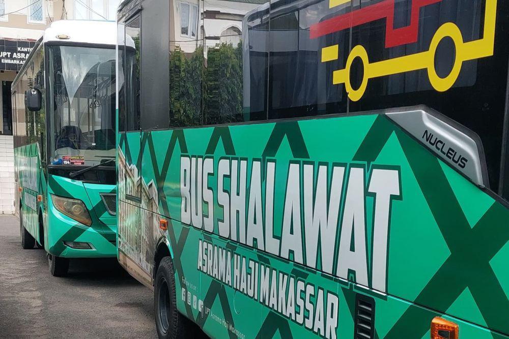 Bus Shalat di Asrama Haji Sudiang Makassar. (Dok. Kemenag Sulsel)