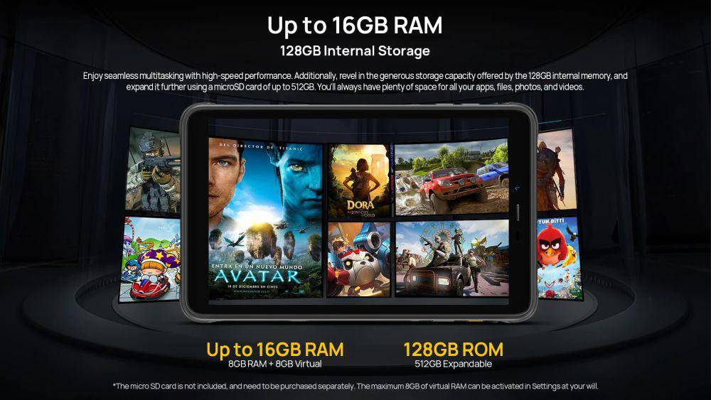 potret media penyimpanan Ulefone Armor Pad Pro (ulefone.com)