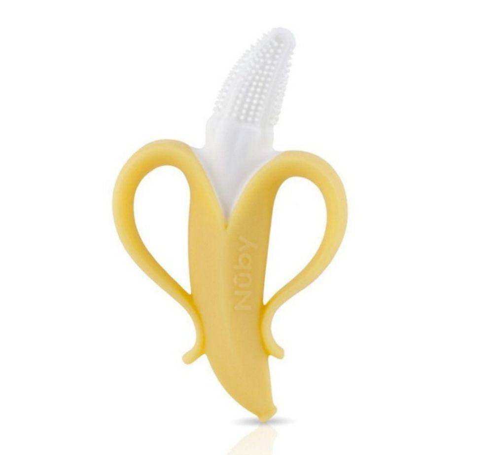 Nuby NanaNubs Banana Massaging Toothbrush | 782 (tokopedia.com/momandkenbabyshop)
