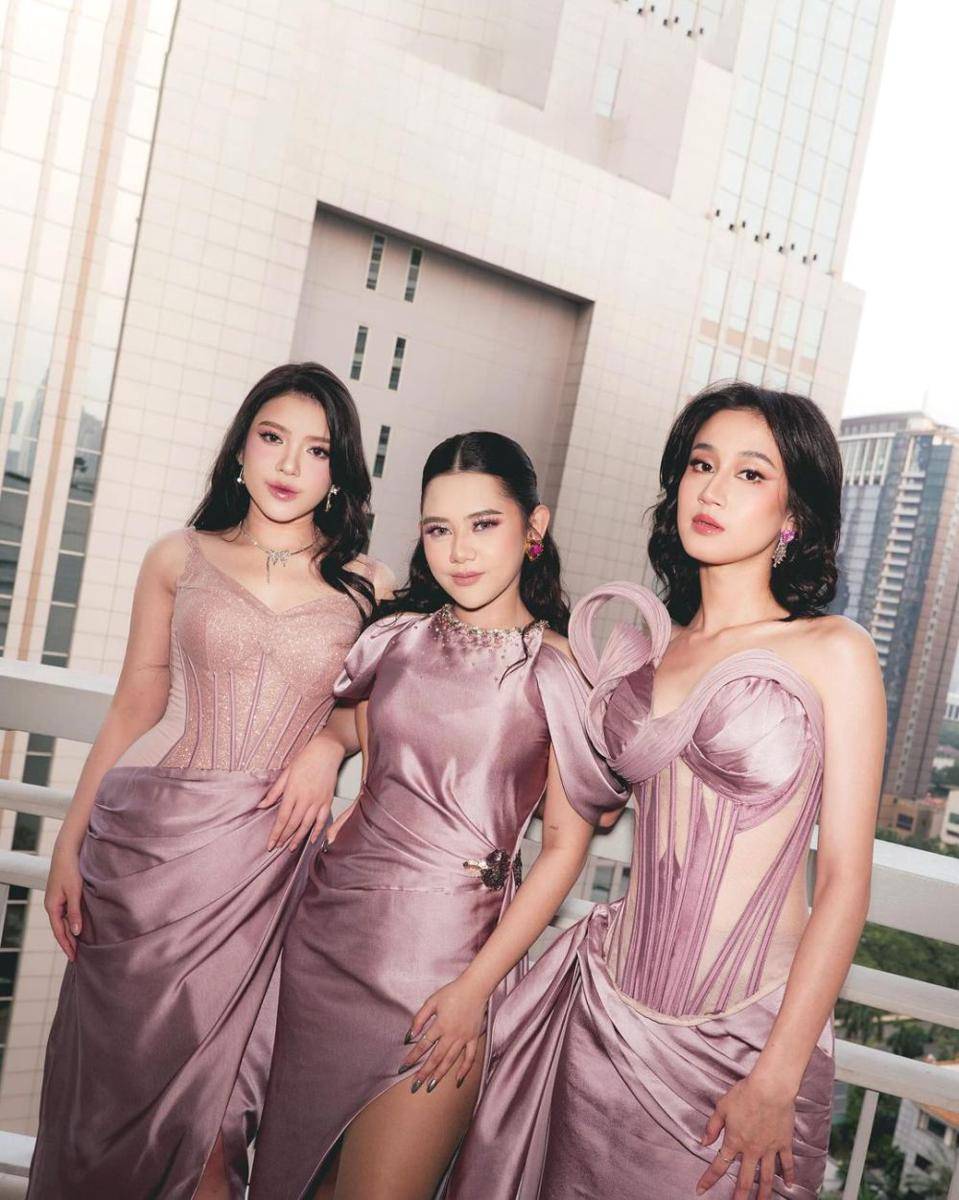 potret Tiara Andini jadi bridesmaid Mahalini (instagram.com/tiaraandini)