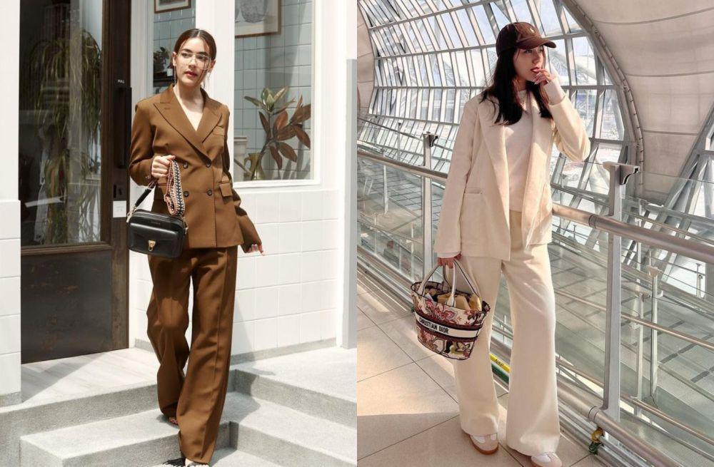 9 Rekomendasi Outfit One Set Blazer ala Kimmy Kimberley, Classy Banget