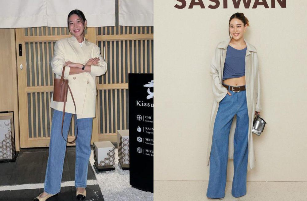 9 Ide Padu Padan Outfit Pakai Celana Jeans ala Belle Kemisara