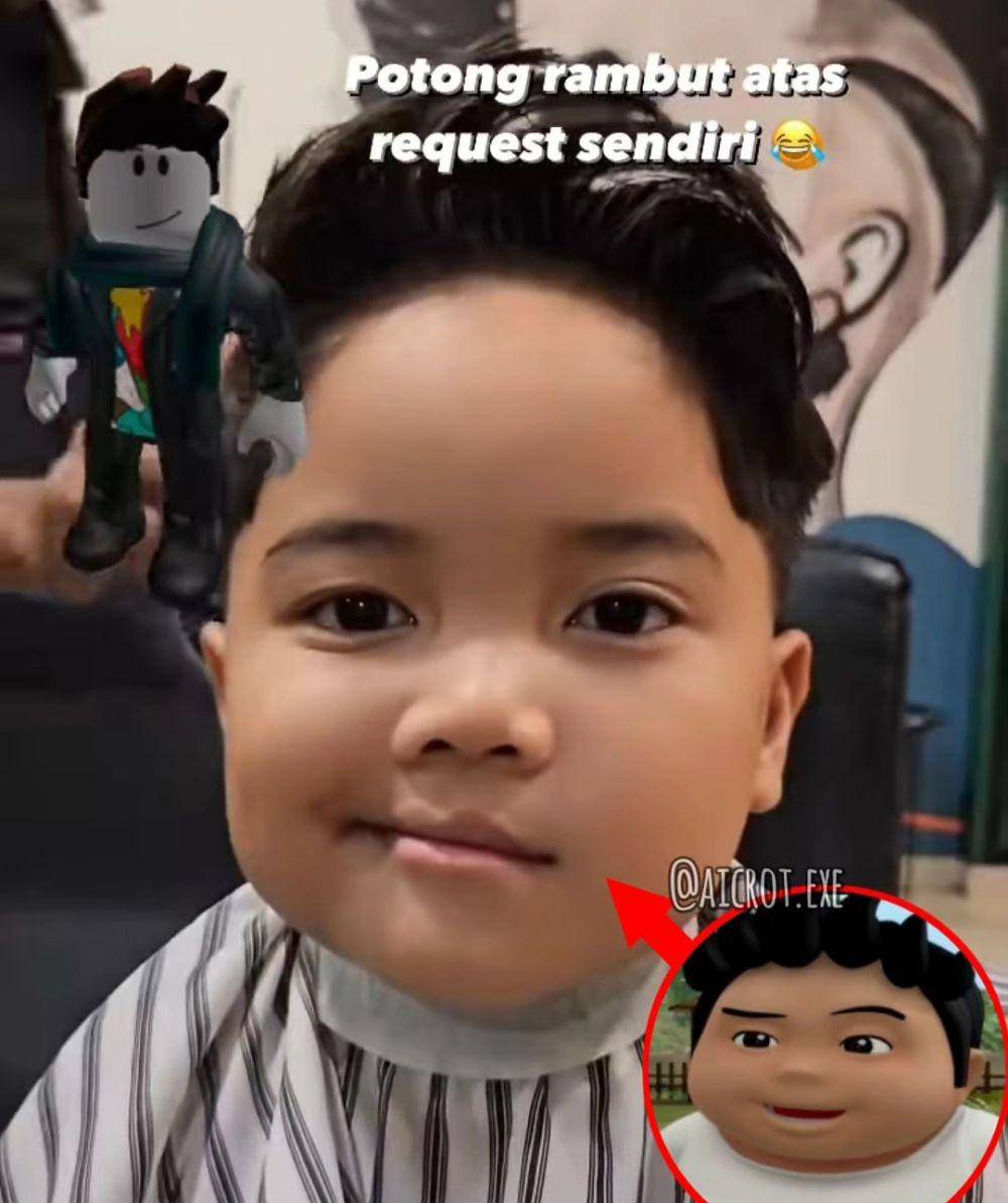 meme cukur rambut (instagram.com/aicrot.exe)