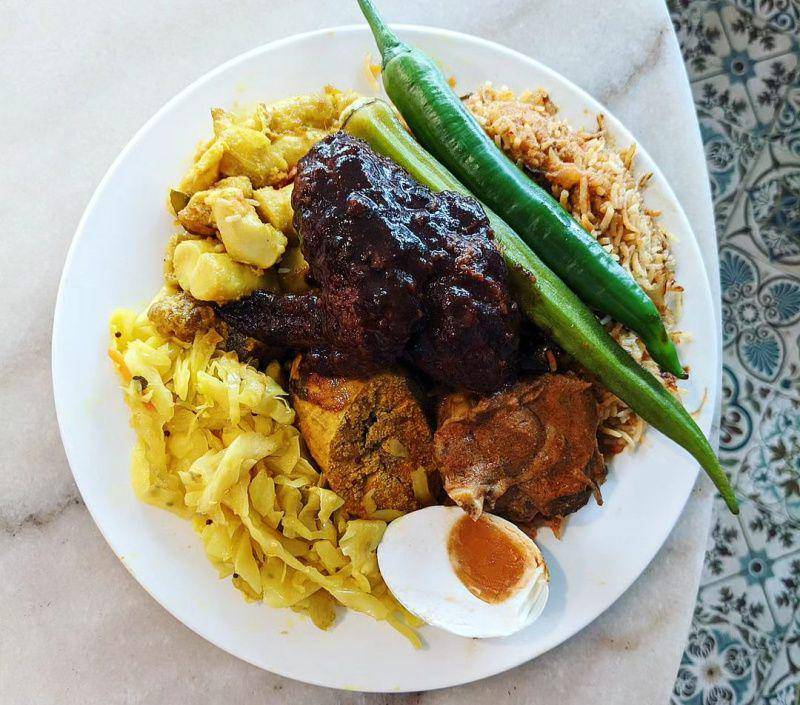 gambar nasi kandar Line Clear (instagram.com/hellozizilovepanda)