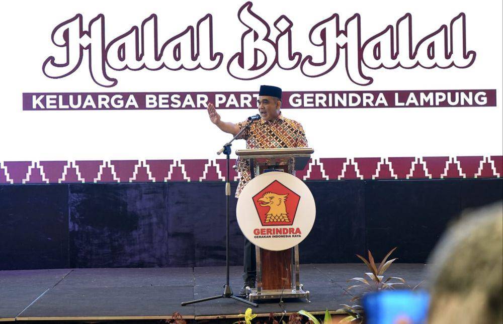 Sekjen Gerindra Ahmad Muzani memperkenalkan calon gubernur Lampung sudah diputuskan Ketua Umum Partai Gerindra Prabowo Subianto (IDN Times/Istimewa)