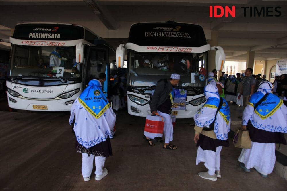 Inin Nastain IDN Times/ Calhaj siap berangkat dari asrama haji
