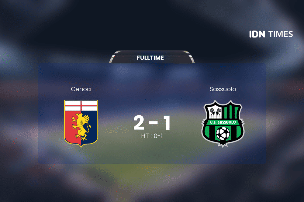 Genoa Curi Poin Penuh Atas Sassuolo