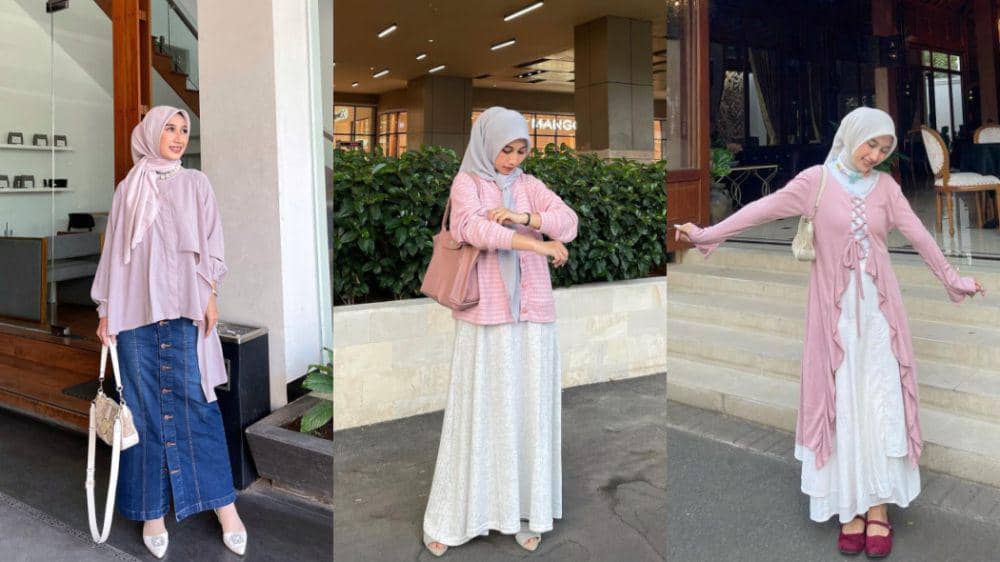 9 Styling Outfit Nuansa Pink Pastel ala Risa Larasati, Super Cute!
