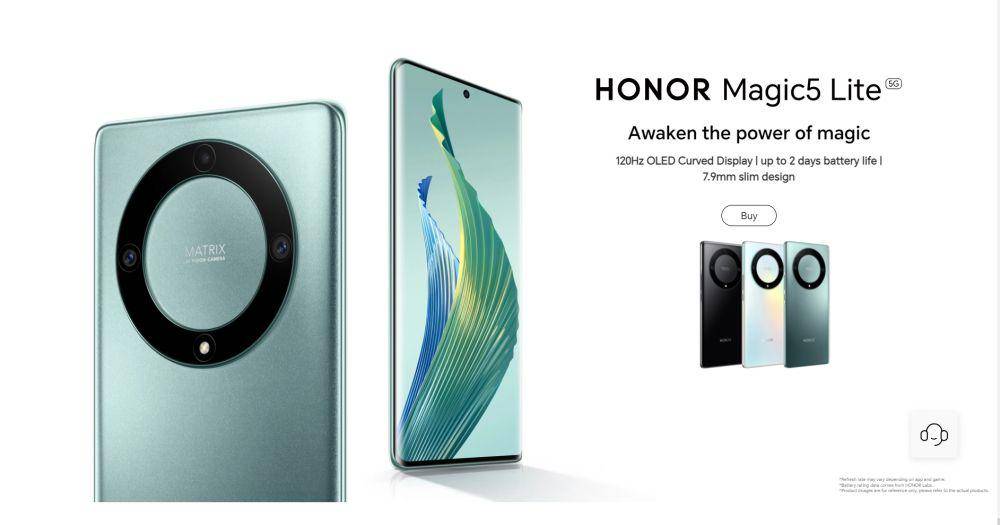 potret HONOR Magic5 Lite 5G (honor.com)