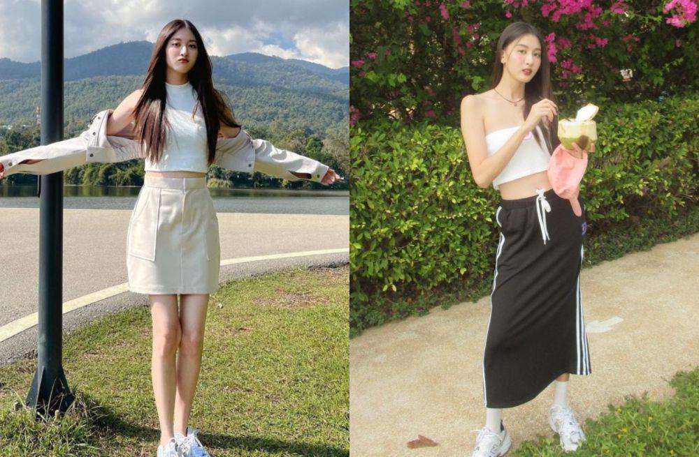 8 Inspirasi Outfit Pakai Sneakers ala View Benyapa, Super Kece!
