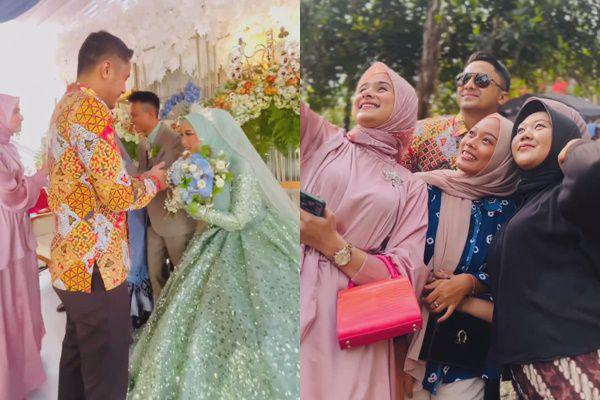 7 Potret Hengky Kurniawan Datang Ke Pernikahan Warga