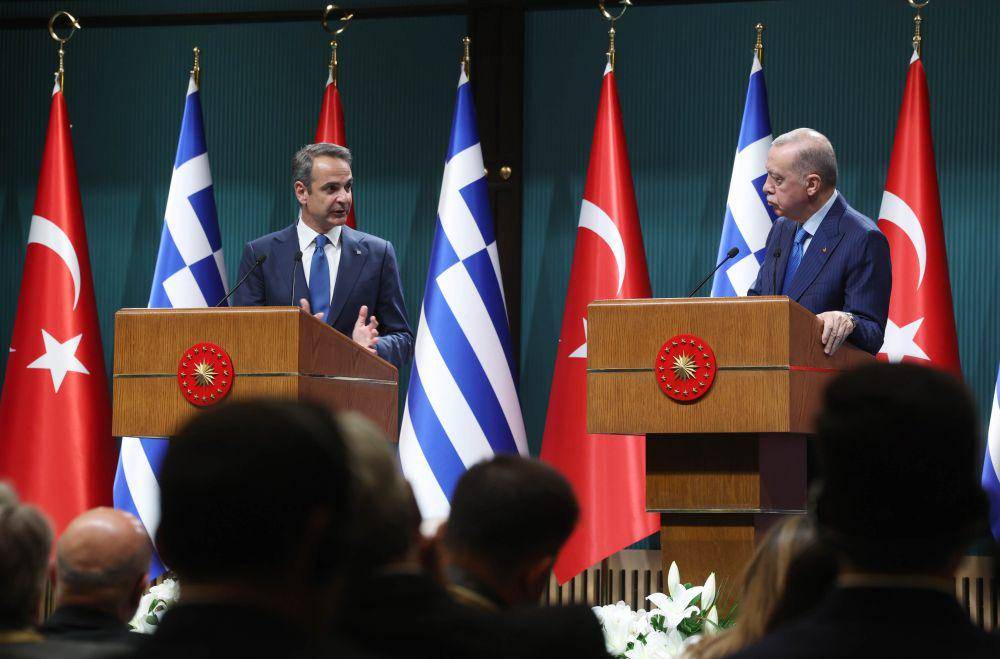 PM Yunani, Kyriakos Mitsotakis dan Presiden Turki, Recep Tayyip Erdogan (Twitter.com/Recep Tayyip Erdoğan)