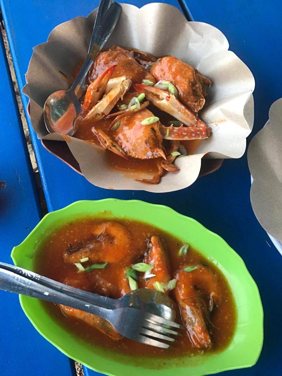 olahan seafood di Pantai Batam Sari Tegal (Dok. Pribadi/Tamara Febriyanti)