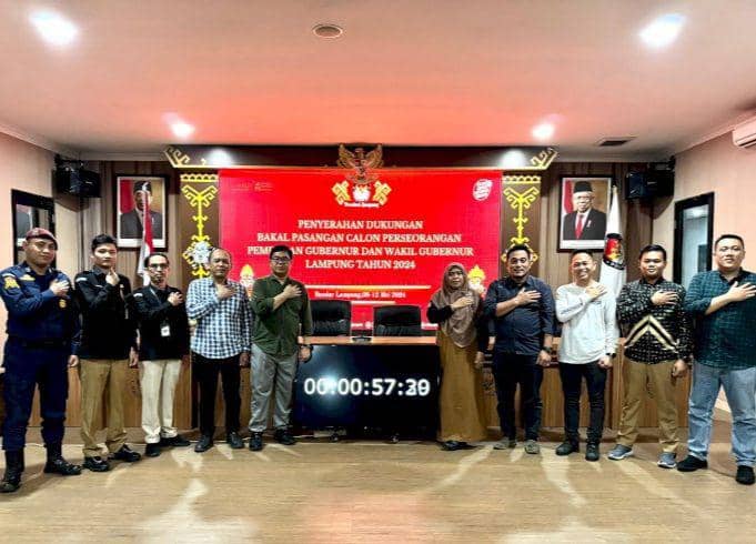 KPU Lampung: Pilkada 2024 Nihil Calon Gubernur-Wagub Jalur Independen