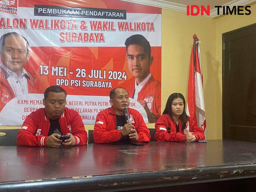 Bayu dan Eri Dinanti PSI Surabaya Daftar Pilwali
