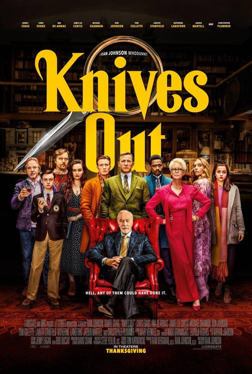 poster film Knives Out (dok. Lionsgate/Knives Out)