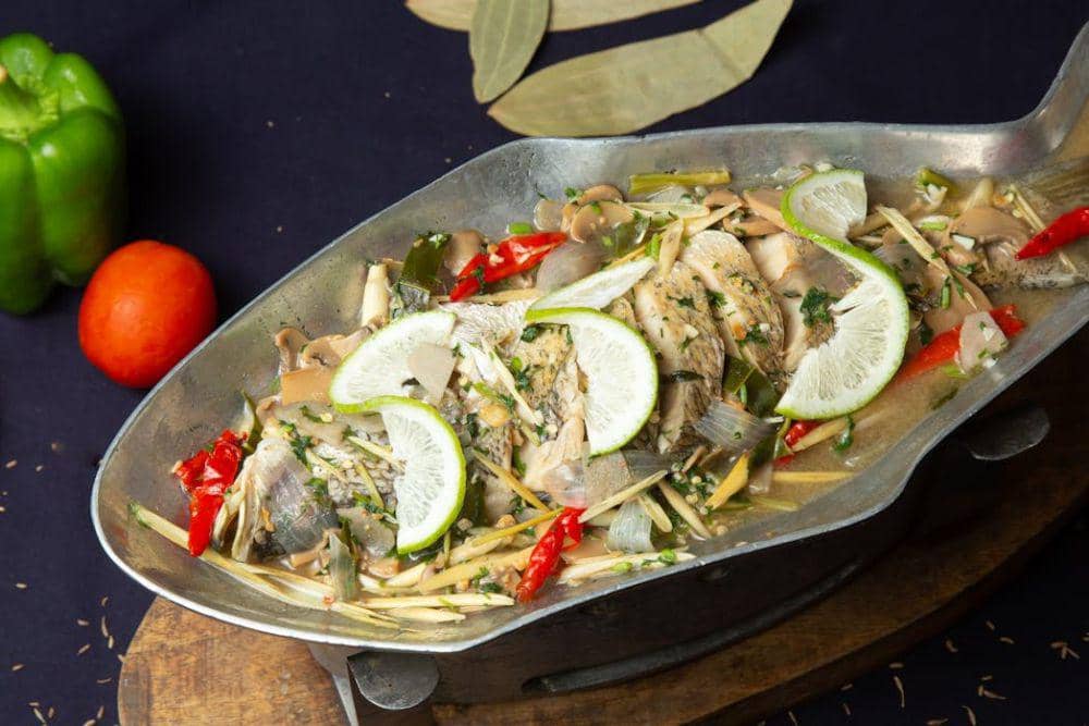 ilustrasi steamed fish