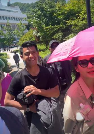potret Raffi Ahmad dan Nagita Slavina bertemu Pratama Arhan di Korea Selatan (instagram.com/raffinagita1717)