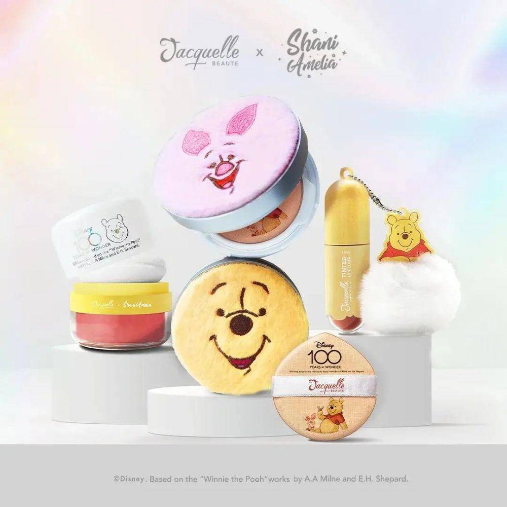 Makeup dan skincare Winnie The Pooh. (instagram.com/jacquelle_official)