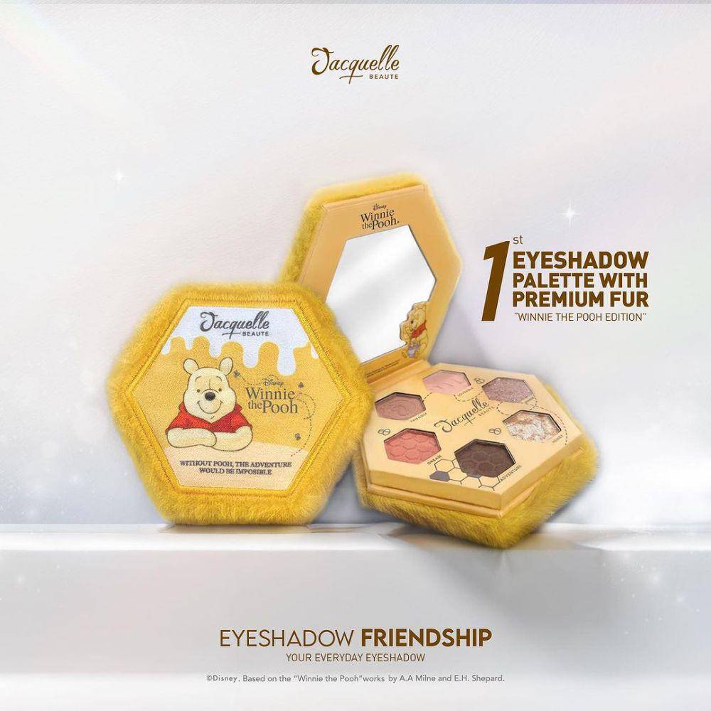 Makeup dan skincare Winnie The Pooh. (instagram.com/jacquelle_official)