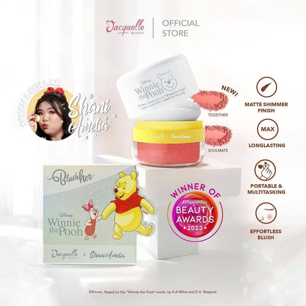 Makeup dan skincare Winnie The Pooh. (instagram.com/jacquelle_official)