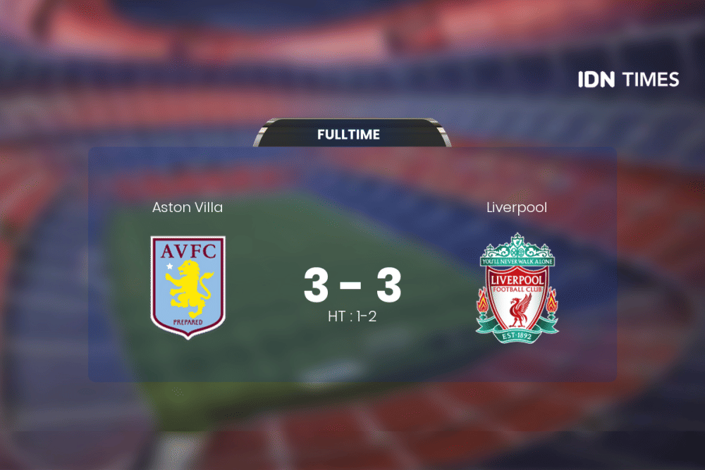 Duel Aston Villa Vs Liverpool Berakhir Antiklimaks