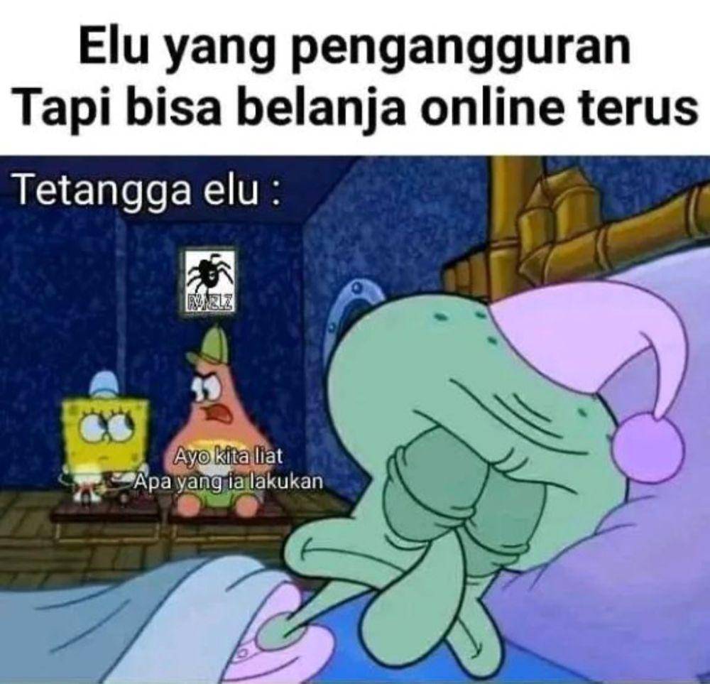 meme gak kerja punya uang banyak (instagram.com/komersial.beract)