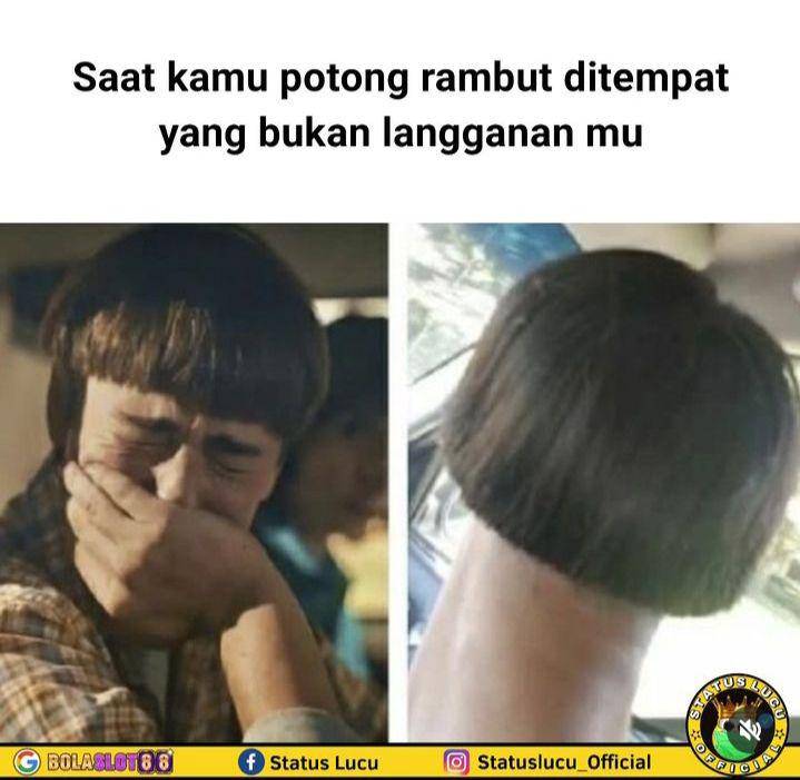 meme cukur rambut (instagram.com/statuslucu_official)