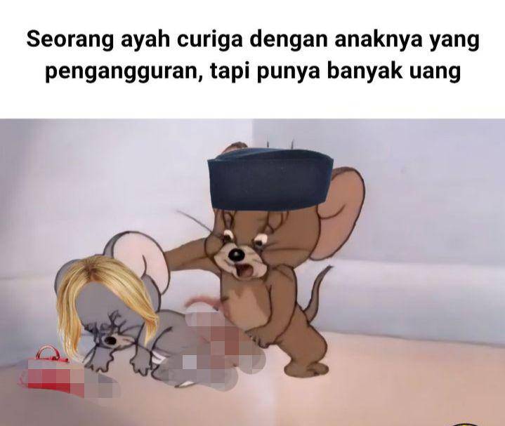 meme gak kerja punya uang banyak (instagram.com/statuslucu_official)
