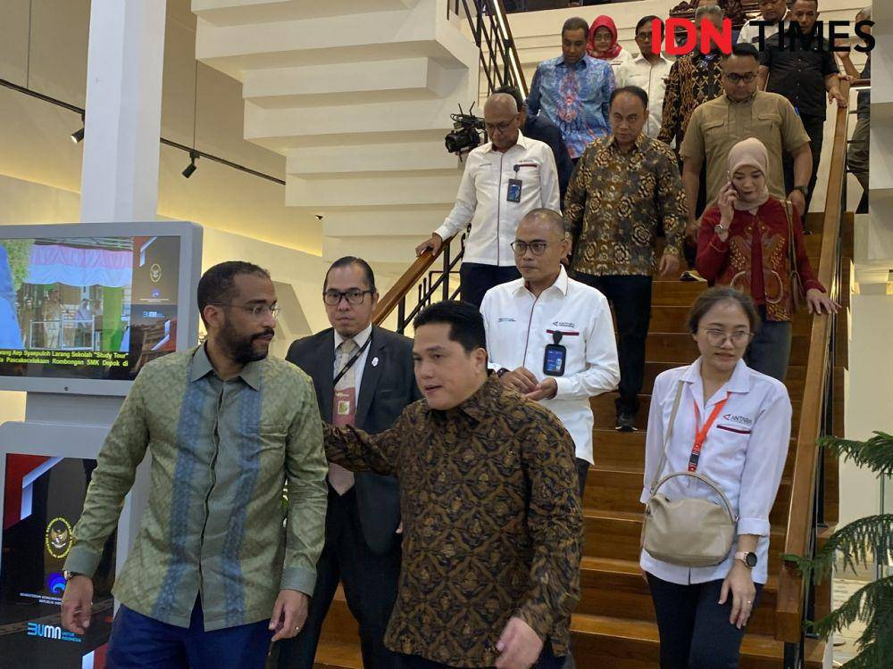 Peresmian Pusat Cagar Budaya Antara atau Antara Heritage Center di kawasan Pasar Baru, Jakarta Pusat, Selasa (14/5/2024). (IDN Times/Vadhia Lidyana)