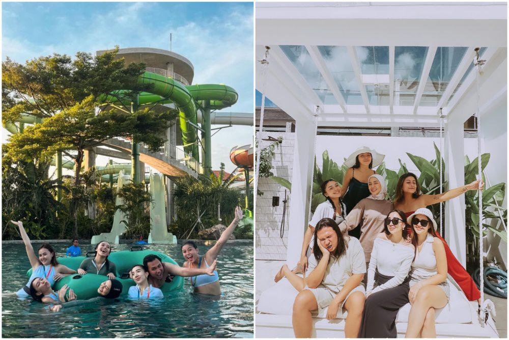 10 Potret Karin Novilda dan Sahabat Liburan ke Bali, Seru!