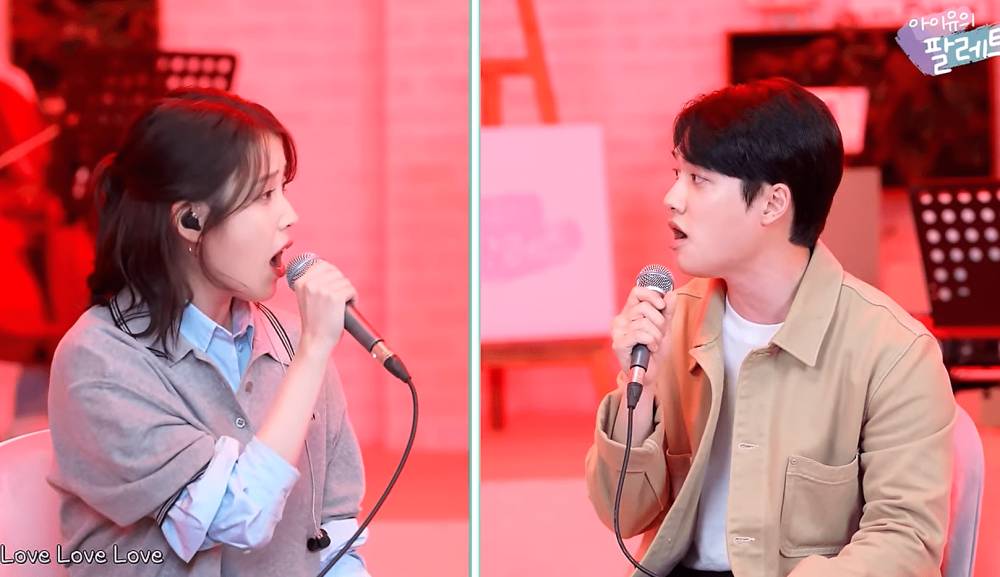 IU dan Doh Kyungsoo di IU's Palette (youtube.com/이지금 [IU Official])