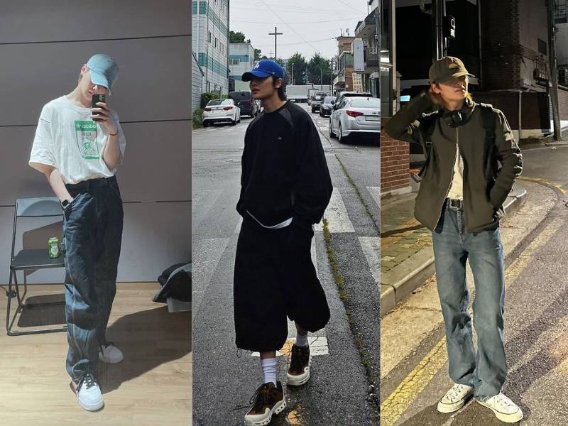 OOTD pakai baseball cap ala I.N Stray Kids (instagram.com/i.2.n.8 dan realstraykids)