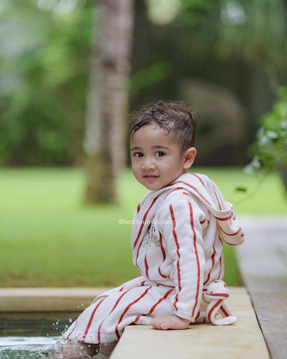 potret Cipung pakai handuk kimono (instagram.com/tercipungcipung)